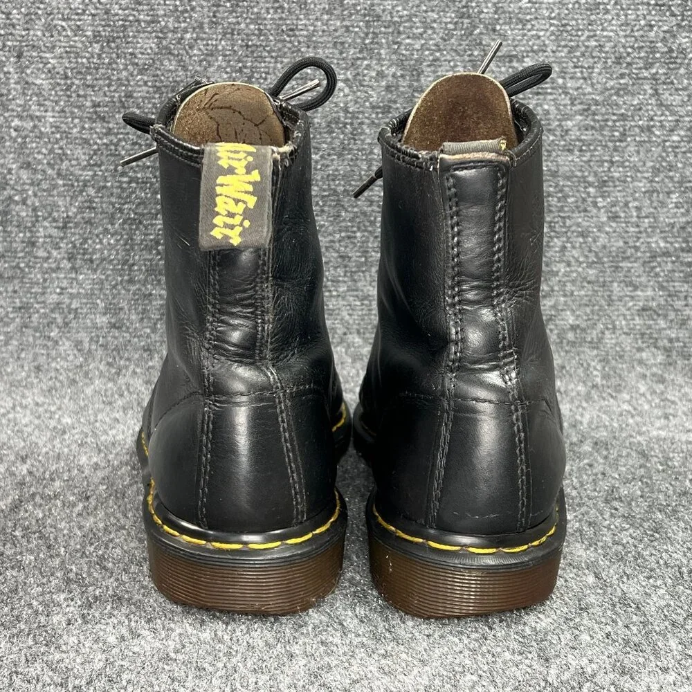 Dr. Martens 1460 Ben Boots Mens Sz 10 Black Smooth Leather‎ Made In England Lace